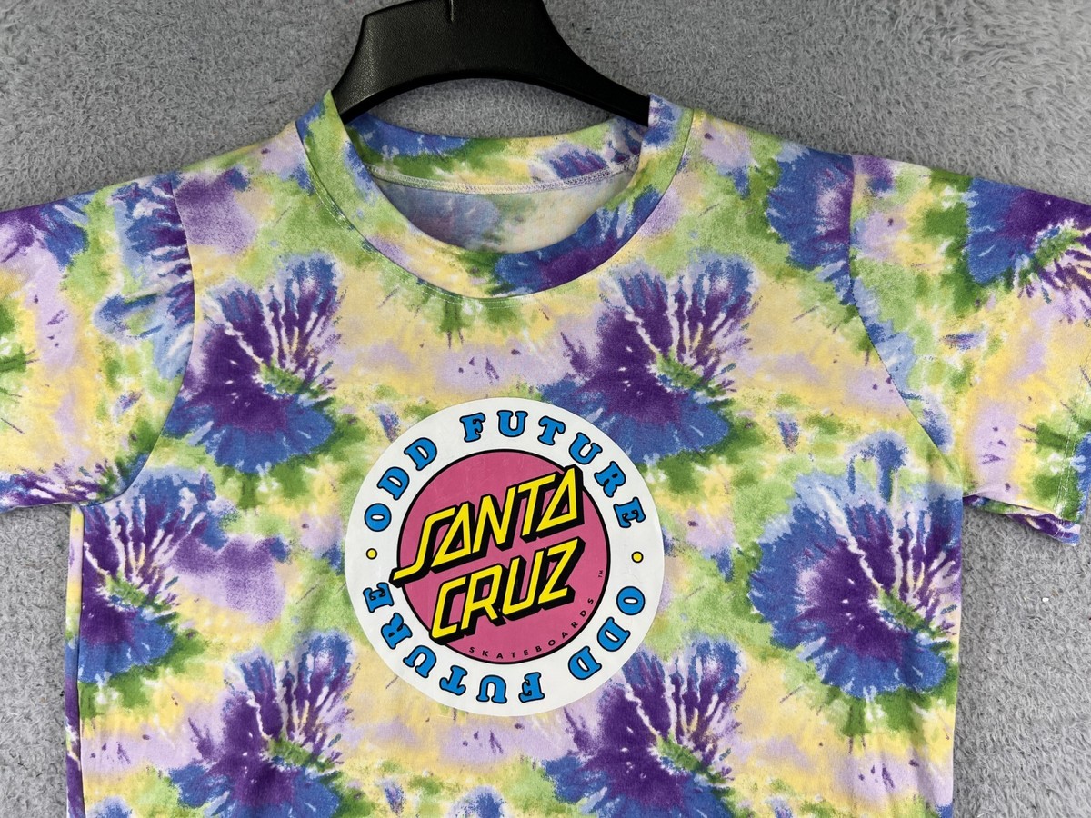 Thrasher x Odd Future Shirt Adult Medium Purple Yellow Green Tie