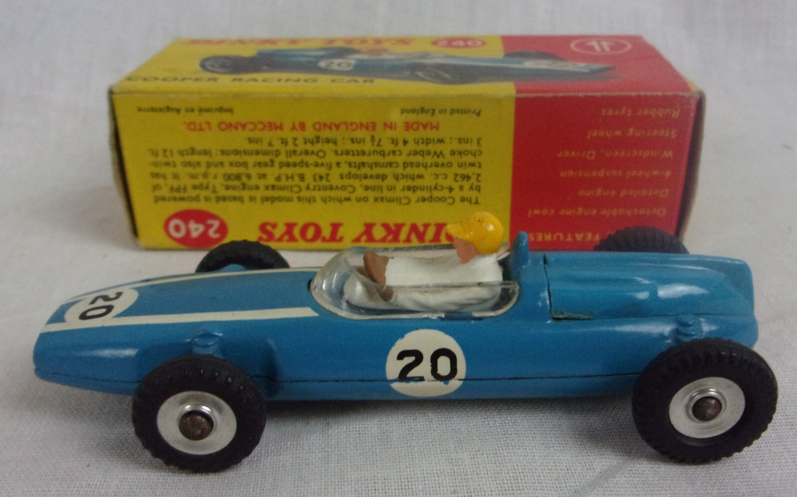 Dinky 240, Cooper Racing Car - Free Price Guide & Review