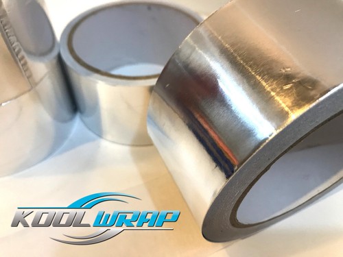Silver Aluminium Foil Adhesive Duct Tape Reflective Heat Shield 25m X50mm X70um - Picture 5 of 5