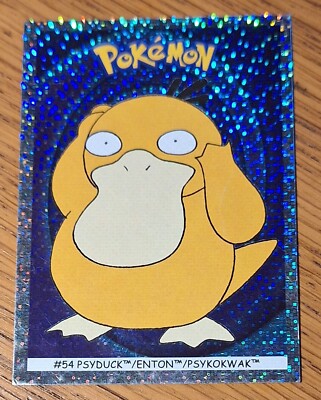 019 Pokemon Karte Sticker Dunkin Boomer Psykokwak Psyduck #54 Foil 2001 DE