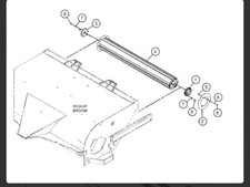 Cat BP115C Pickup Broom Core 452-4141 CA4524141 4524141 Caterpillar
