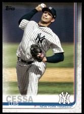 2019 Topps Update Luis Cessa New York Yankees