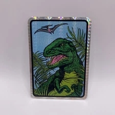 RARE Vintage 1990s T-Rex Pterodactyl Dinosaur Prism Vending Machine Sticker