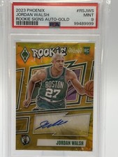2023-24 Phoenix  Jordan Walsh Celtics Rookie Signs Auto 04/10 Gold PSA 9