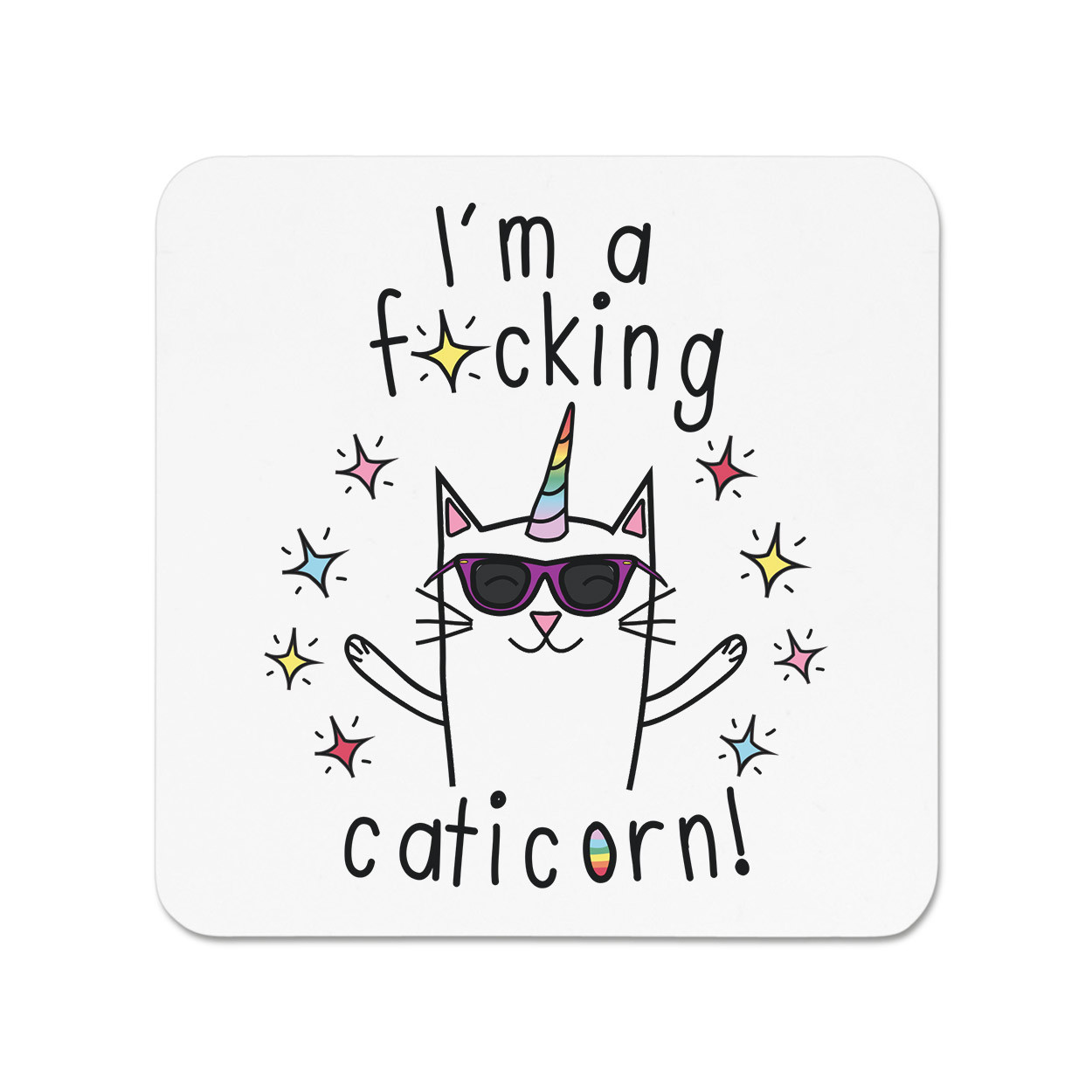 I'm A F-ing Caticorn Fridge Magnet - Funny Unicorn Cat Animal