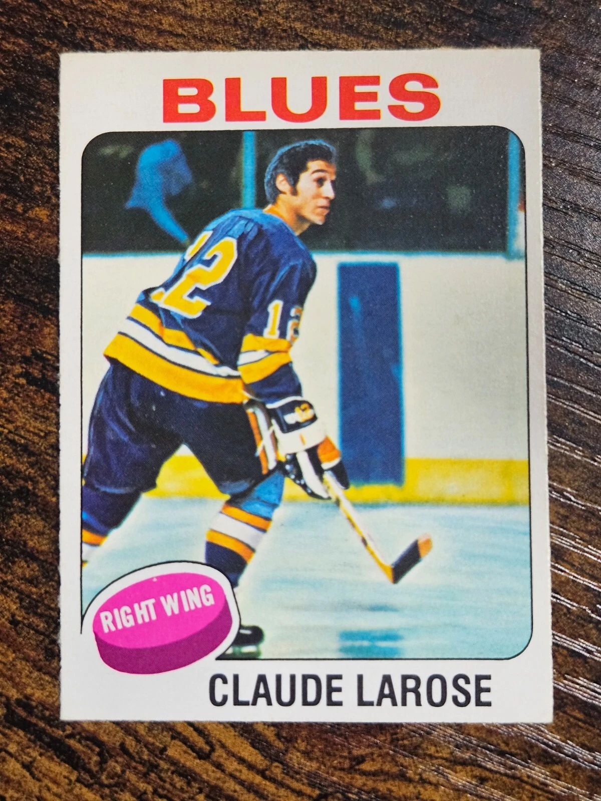 1975-76 O-PEE-CHEE NHL HOCKEY #112 CLAUDE LAROSE ST. LOUIS BLUES