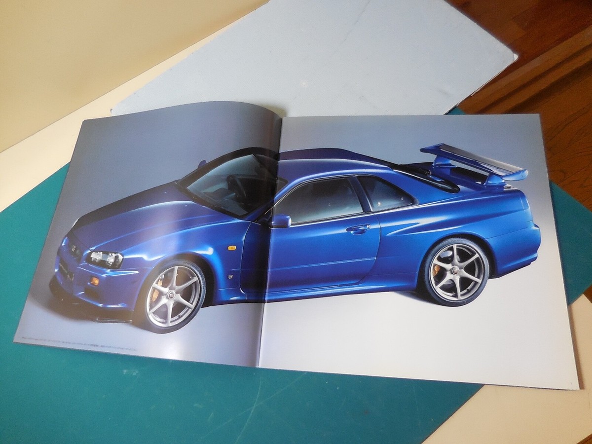 Nissan SKYLINE GTR GT-R Japanese Brochure 1999/01 R34