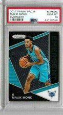 2017 Panini Prizm Malik Monk Emergent PSA 10