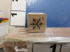 snowflake RUBBER STAMP 3f
