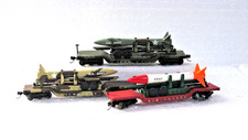 N SCALE DEPRESSED FLAT CAR WITH MISSILE  BACHMANN 71391 / 71396 / 71397