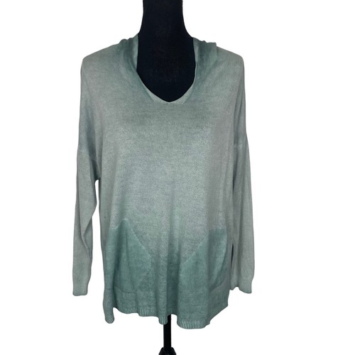 ANGELA MARA Damen Hoodie Pullover Pulli Gr. S/M Ombre Grün Langarm 55-24 - Bild 2 von 12