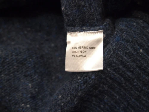 Peter Millar Wool Blend Tweed Quarter Zip Sweater NWT $278 XXL Blue - Picture 6 of 11