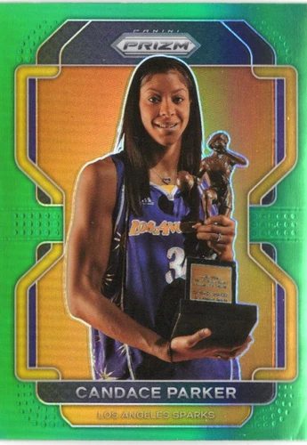 Candace Parker 2022 Panini Prizm WNBA green parallel Los Angeles Sparks #197