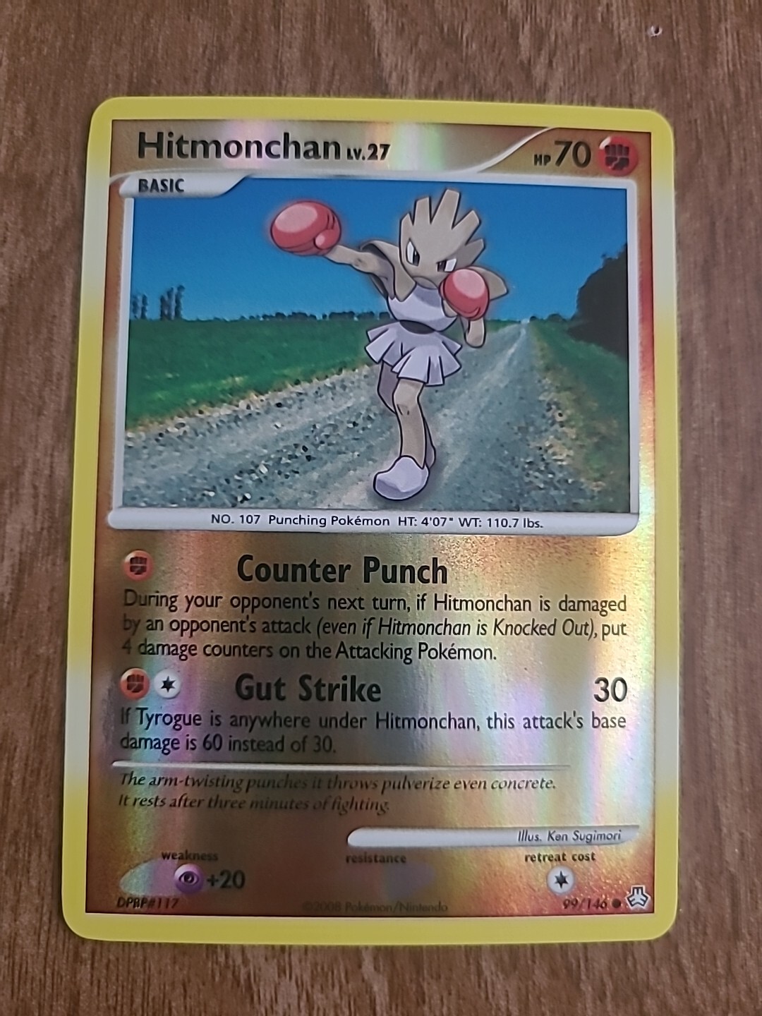 Hitmonchan - 99/146 - Reverse Holo -  Legends Awakened - Near Mint