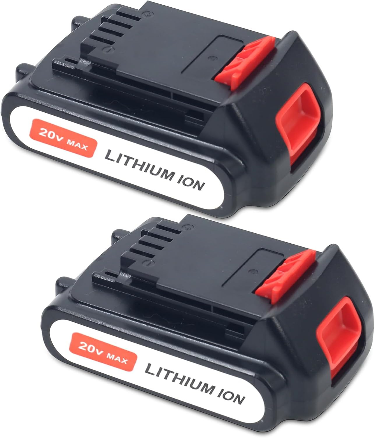 2-Pack 20V 4.0Ah Lithium Battery for Black and Decker 20 Volt MAX Replacement Ba