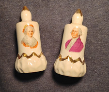 Vintage Salt and Pepper Shakers Ceramic George and Martha Washington President