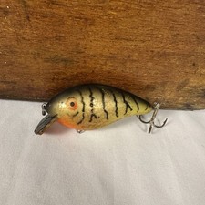 Vintage Mann's Fat Albert Crankbait Perch Color Fishing Lure USA Made Original