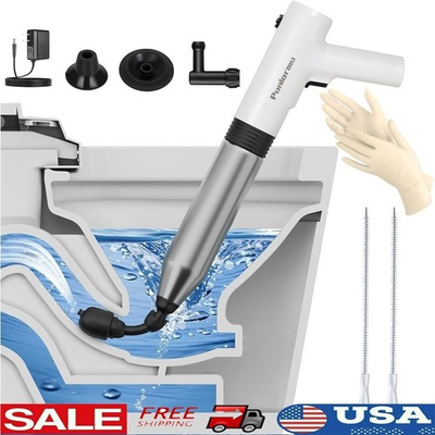 #ad Electric Toilet Plunger 6 Bar Pressure Clog Remover 30 Sec Solution No Pumping $58.65