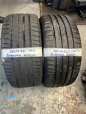 285 40 R21 109Y Bridgestone Alenza 001 6.5mm Pair Part Worn Tyres
