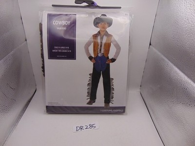 New Boy's Classic Western Cowboy Halloween Costume Size Child XL 14-16 Ascan