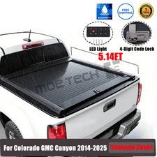 5FT Retractable Truck Hard Bed Cover Tonneau Cover For 2015-2025 Chevy Colorado