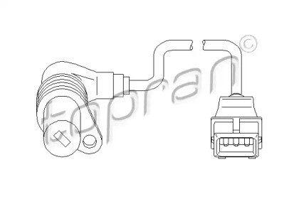 500 986 CRANKSHAFT POSITION SENSOR TOPRAN FOR BMW 3,5,E36,E34 1.6L,1.8L - Picture 2 of 5