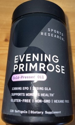 Sports Research 1300mg Evening Primrose Oil - 120 Softgels