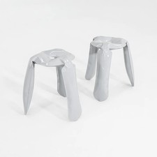 2020s Oskar Zieta for Zieta Plopp Low Stool Steel w/ Grey Finish 9x Available