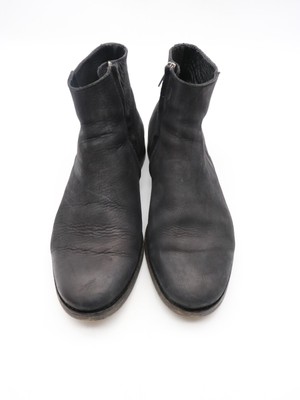 AllSaints Lance Chelsea Ankle Boots Men\'s Size EU 43 Black Leather Zipper Black AllSaints Leather Boots for Men | eBay main image 3