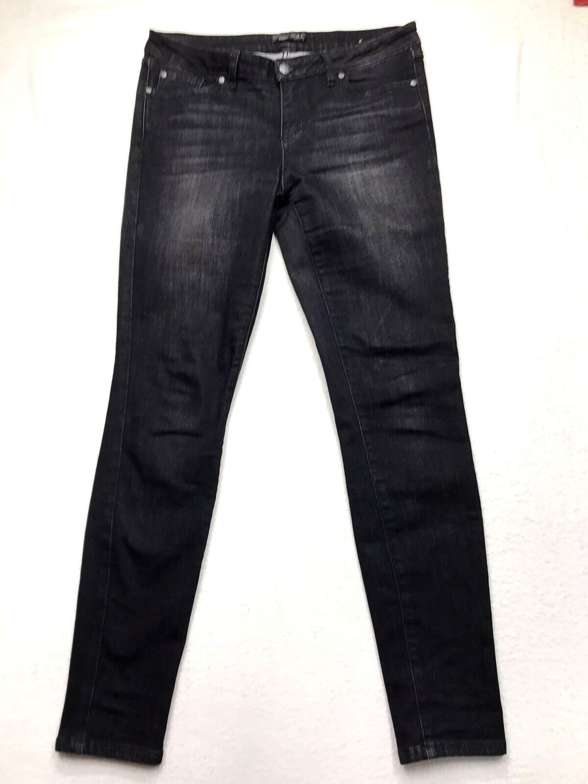 PRANA London Black Jean Women 10-30 (32x30) Skinny Stretch Organic Slim Chic