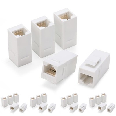 RJ45 Coupler Inline Keystone Jack, Female to Female RJ45 Keystone Coupler 25 ...