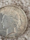 1922 D 1 OUNCE SILVER PEACE DOLLAR GREAT COND. CIRCULATED UNCLEANED — photo 4