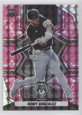2022 Panini Mosaic Rookies Pink Camo Mosaic Prizm Romy Gonzalez #214 wo9