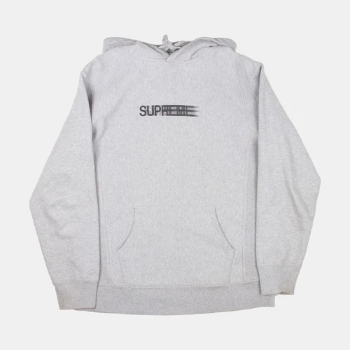 Supreme Pullover Felpa con Cappuccio Taglia L Uomo Grigio Cotone