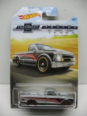   HOT WHEELS 100 YEARS CHEVROLET TRUCKS  67 CHEVY C10  