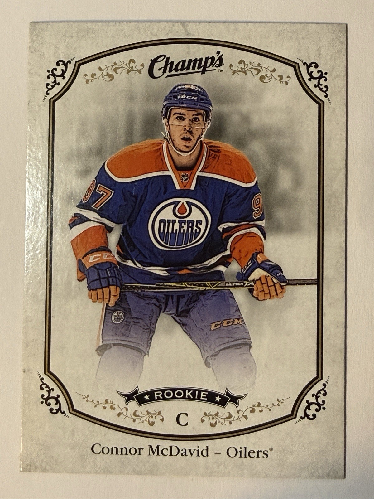 2015-16 UD Champs #315 Connor McDavid Champs Rookie RC SP Edmonton Oilers