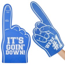 Okuna Outpost Blue Foam Finger - Lightweight Grip One Size, blue