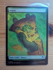 Forest Pizza Land Surge Foil MTG TMNT 