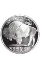 Apmex 1 Oz Silver Buffalo Round .999 Fine