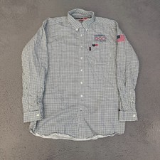 Cinch WRX FR Shirt Mens Size XL Plaid Long Sleeve Button Up