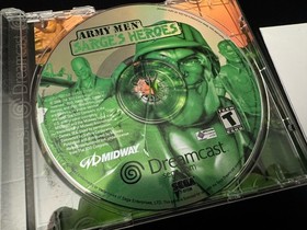 DC - Sega Dreamcast - Army Men Sarge's Heroes With Registration Card - Green Pew
