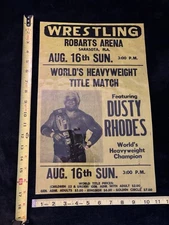 Replica Wrestling Event Poster CWA Heavyweight Match Dusty Rhodes 11x16 Florida