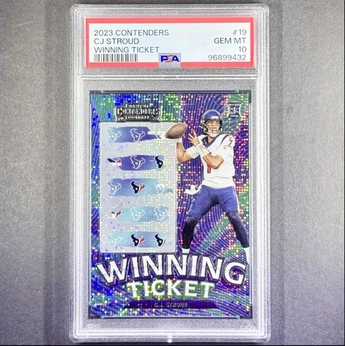 CJ STROUD 2023 PANINI CONTENDERS #19 WINNING TICKET ROOKIE 💎PSA 10💎 RC