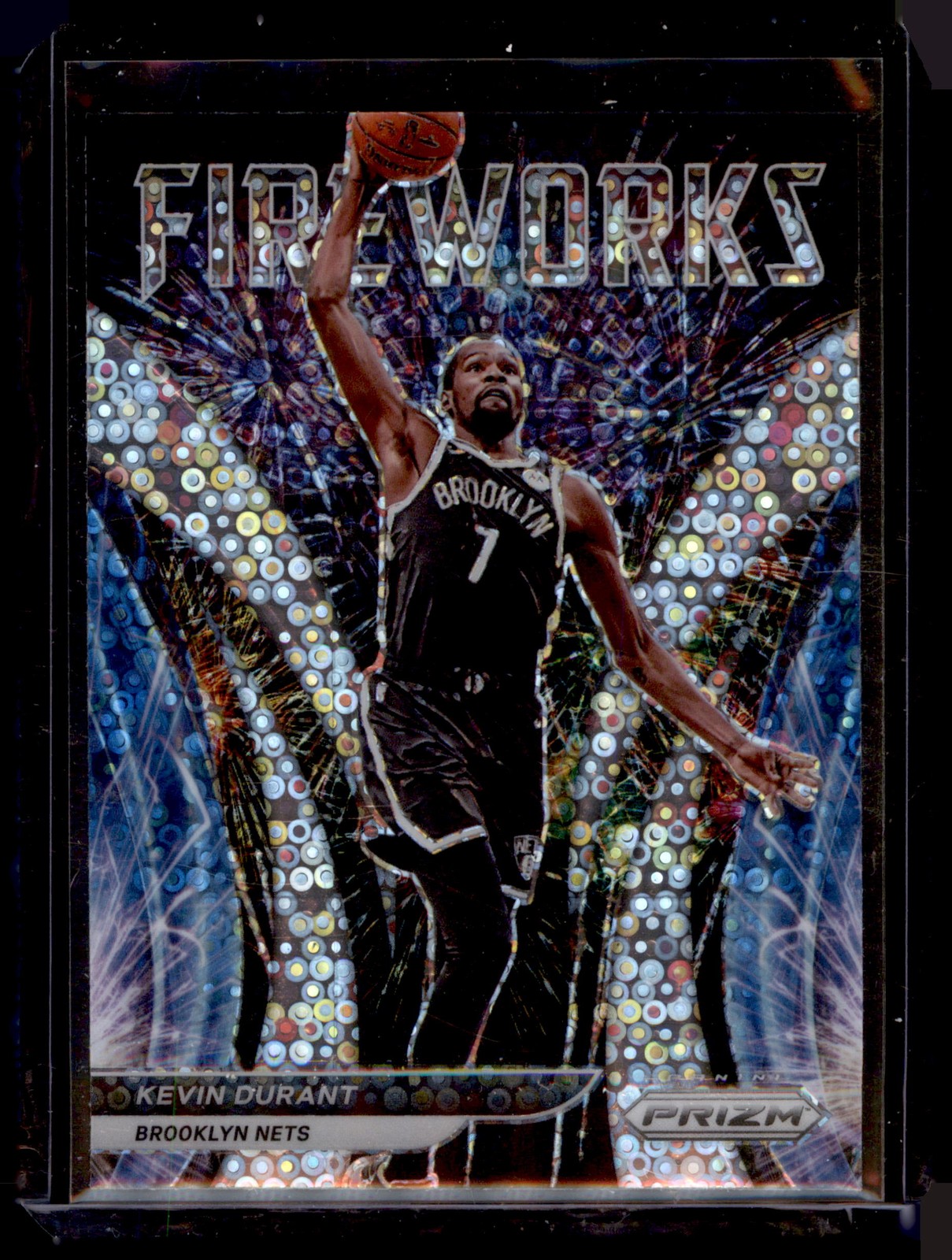 2021-22 Panini Prizm #8 Kevin Durant Fireworks Fast Break