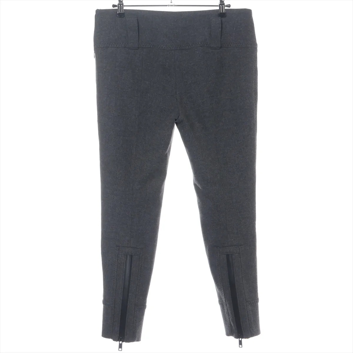 Prada 18 years Wool & Nylon Pants 40S Ladies' Gray Missing belt P271BH thumbnail 2