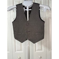 Gray Tailored Vest Classic Formal Boy Wear Size 6R
