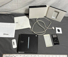 A1137 Vintage iPOD NANO 4gb Black BUNDLE box cord papers PA107LL/A Wiped Reset