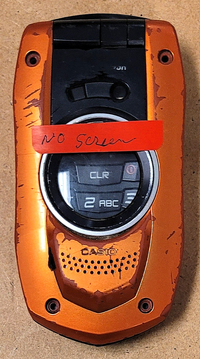 Casio Gz'One Boulder C711 - Orange ( Verizon ) Flip Phone