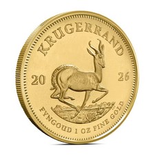 2026 1 oz South African Krugerrand Gold Coin (BU) 4778.21 per troy oz