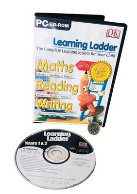 Videospiel PC Lernleiter Mathe Lesen Schreiben Alter 5 - 7 Vintage ra